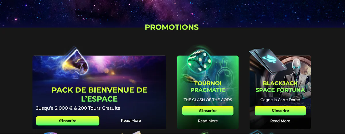 space fortuna casino promotions
