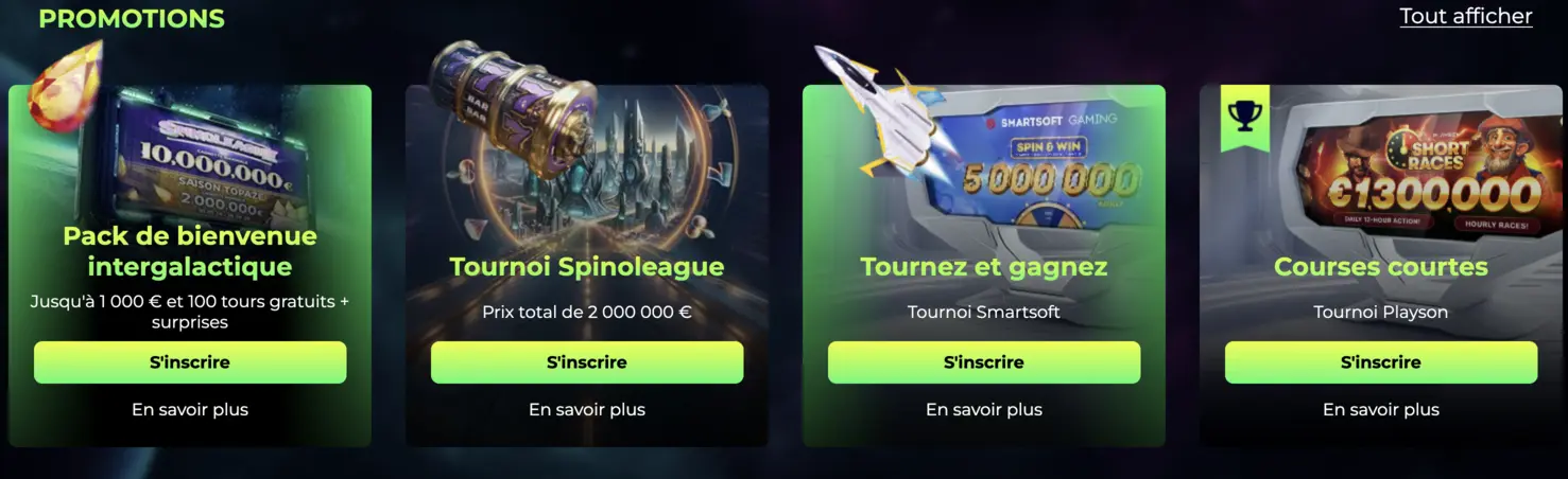 Space Fortuna Promotions